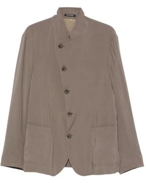 Emporio Armani Button-Fastening Jacket - Brown