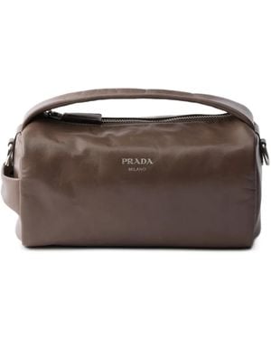 Prada Leather Shoulder Bag - Brown