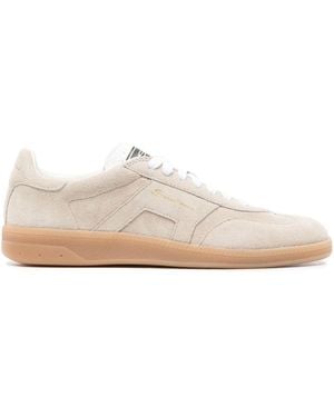 Santoni Dbs Oly Suede Trainers - White