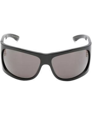 Gucci Rectangle-Frame Sunglasses - Gray