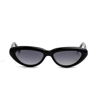 Kaleos Eyehunters Cool Cat-Eye Sunglasses - Black
