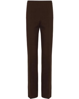 Ferragamo Women Pleated Trouser - Brown