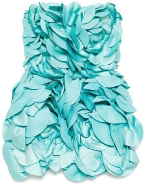 Saiid Kobeisy Floral Mini Dress - Blue
