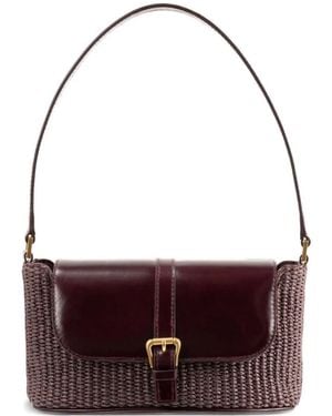 BY FAR Miranda Flap Shoulder Bag - Purple