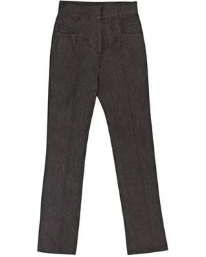 CALLIPYGIAN Yoke Straight-Leg Pants - Gray