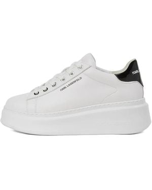 Karl Lagerfeld Anakapri Sneakers Met Bedel - Wit