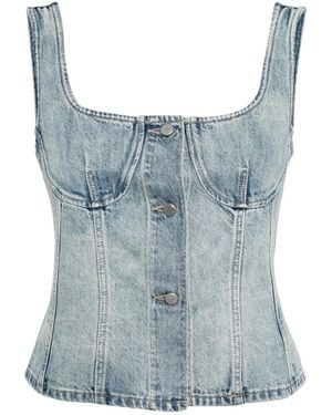 JNBY Corset Denim Top - Blue