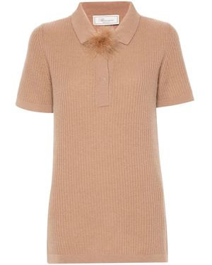 Blumarine Virgin Wool Top - Natural