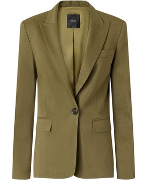 Pinko Equilibrato Linen Jacket - Green