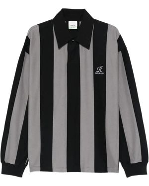 Agolde Polo À Rayures Verticales - Noir