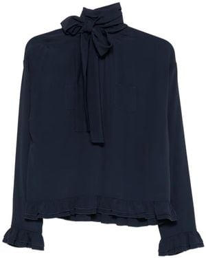 N°21 Ruffled Shirt - Blue
