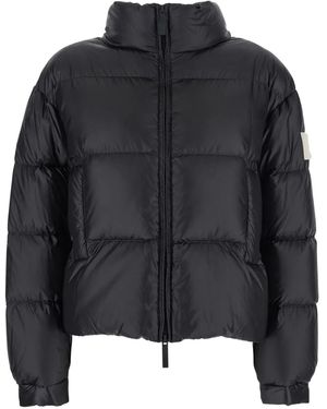 AFTER LABEL Quilted Puffer Jacket - Black