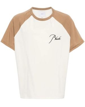 Rhude Colour-block Cotton T-shirt - ホワイト