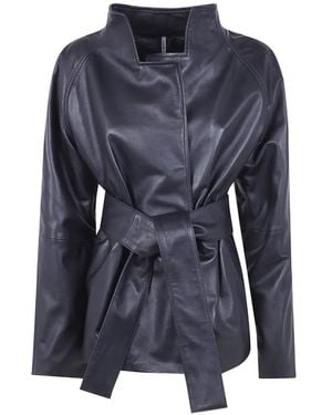 Liviana Conti Belt Jacket - Blue