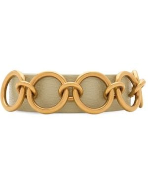 Burberry Ring Leren Riem - Metallic