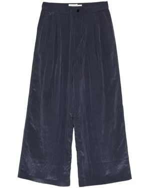 Feng Chen Wang Pantalon À Lien De Resserrage - Bleu