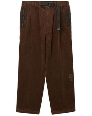 Alpha Industries Cordhose Mit Bundfalten - Braun