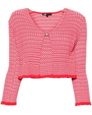 Maje Jacquard Cardigan Set - Pink