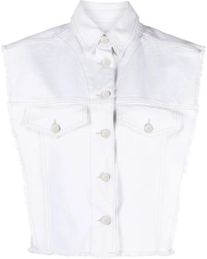 Isabel Marant 'Tyra' Organic Cotton Vest - White