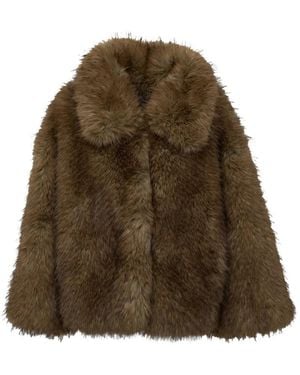 Essentiel Antwerp Faux-Fur Jacket - Brown