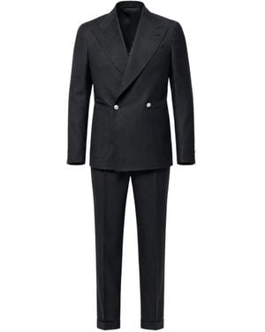 Franzese Collection Dior Double-Breasted Suit - Black