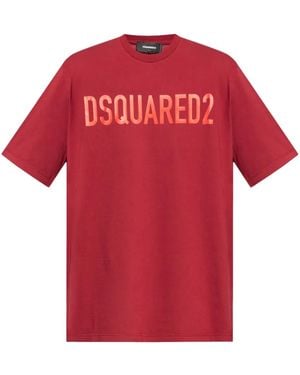 DSquared² ロゴ Tシャツ - レッド
