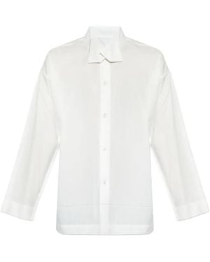Homme Plissé Issey Miyake Collar Buttoned Shirt - White