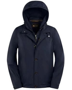 Moorer Linea Acqua Hooded Jacket - Blue