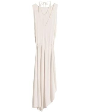 Lemaire Draped Asymmetric Dress - White