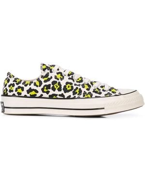Converse Chuck Taylor Leopard Trainers - White