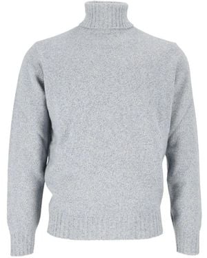 FILIPPO DE LAURENTIIS Ribbed-Knit Roll-Neck Sweater - Grey