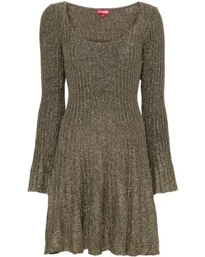 STAUD Raquel Mini Dress - Green