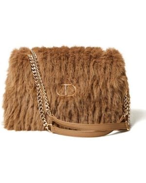 Twinset Chain-Strap Shoulder Bag - Brown