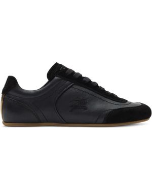 Burberry Leather Knight Runner Sneakers - Black