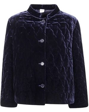Aspesi Quilted buttoned jacket - Blau