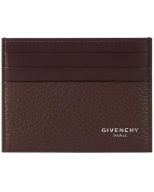 Givenchy Pasjeshouder Van Bewerkt Leer - Paars