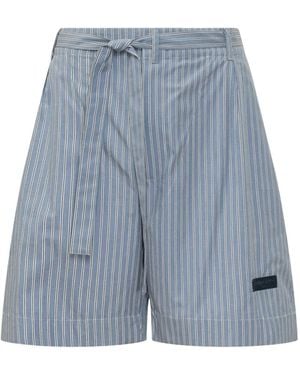 Givenchy Pantalones Cortos Kimono A Rayas - Azul