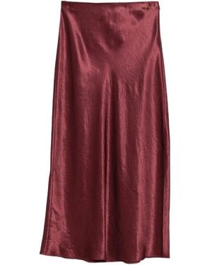Vince High-Waisted Midi Skirt - Purple