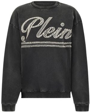 Philipp Plein Strass Signature Sweatshirt - Black