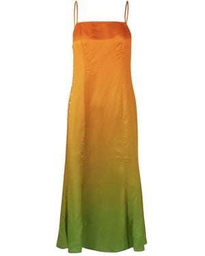 Samsøe & Samsøe Vestido Con Efecto Degradado - Amarillo