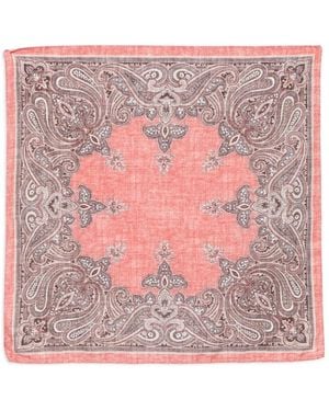 Dell'Oglio Paisley-Print Scarf - Pink