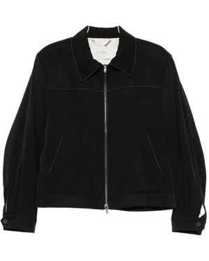 Second/Layer Herman Contrast-Stitch Jacket - Black