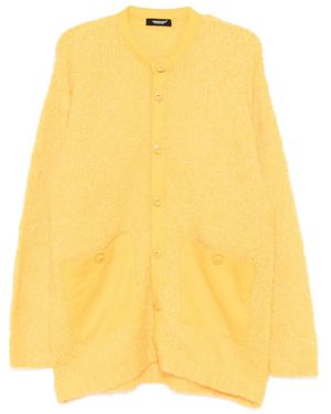 Undercover Crew-Neck Cardigan - Yellow