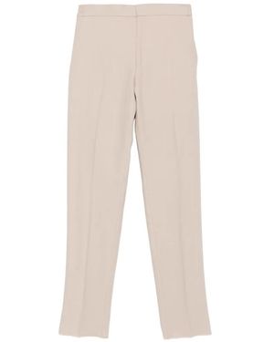 ZEGNA Regular Fit 20 Cm Hem Linen Trousers - White