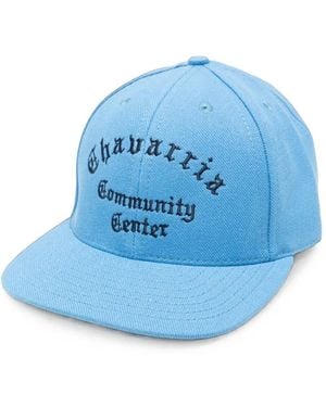 Willy Chavarria Embroidered-Logo Cap - Blue