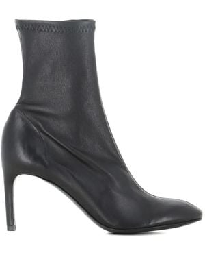 Roberto Del Carlo Bottines Élastiques À Talon Aiguille - Black
