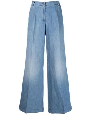 Jacob Cohen High-Waisted Wide-Leg Jeans - Blue