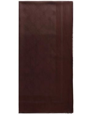 Elisabetta Franchi Logo-Pattern Scarf - Brown