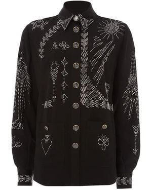 Temperley London Villanelle Embellished Jacket - Black