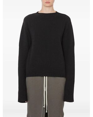 Rick Owens Pullover mit gerippten Bündchen - Schwarz